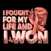 I Fought For My Life And I Won Uterine Cancer Peac Ladies Tee | Teevron