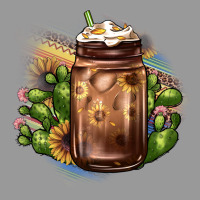 Sunflower Coffee Cup Cactus Vintage Hoodie | Teevron