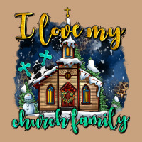 Christmas Church And Snow   ı Love My Church Family Vintage Tee | Teevron