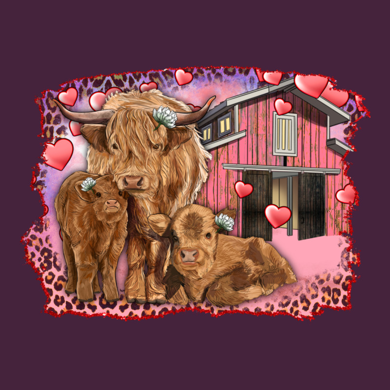 Valentine's Day Mama Cow And Baby Cows Premium Tee by RanaPortraitStore | Teevron