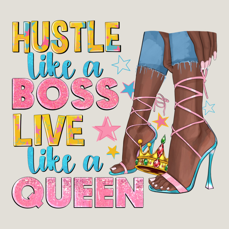 Hustle Like A Boss Live Like A Queen Heavy Core Tee by texasbilliewilder | Teevron