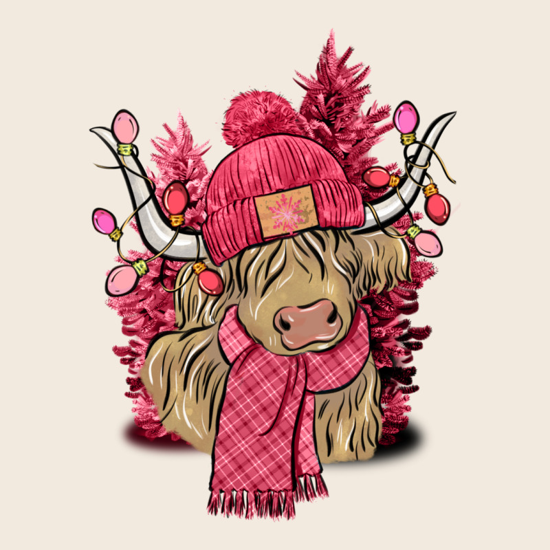 Pink Winter Long Haired Cow Zipper Hoodie by NancyCooperArtShop | Teevron
