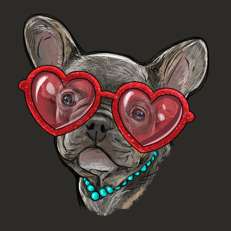 French Bulldog With Love Glasses Heavy Core Tee by RanaPortraitStore | Teevron