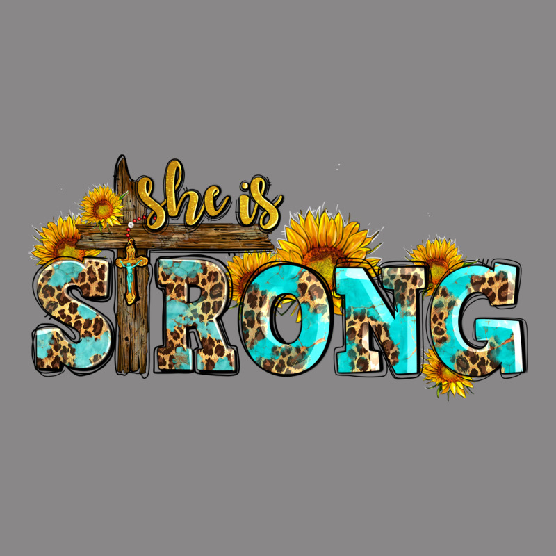 She Is Strong With Cross Vintage Tee by AdoDesignShop | Teevron