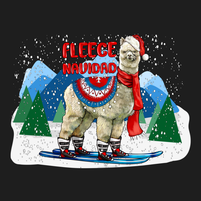 Fleece Navidad Alpaca Mountains Heavyweight Hoodie by LillyAllenDesigns | Teevron