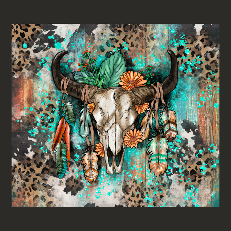 Cowhide Bull Skull Heavy Core Tee by Zillion Design Studio | Teevron