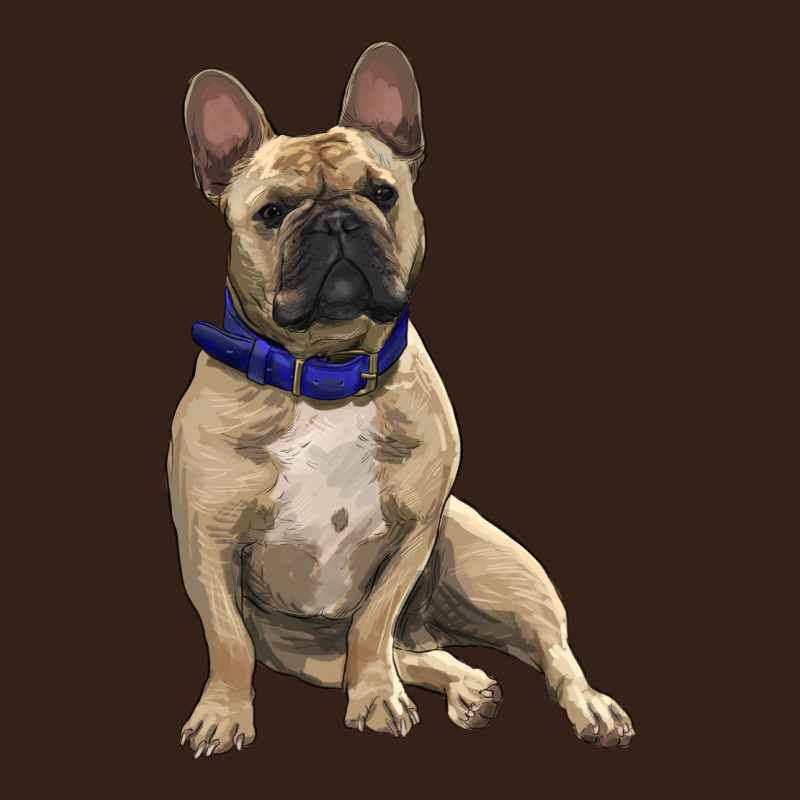 French Bulldog With Royal Blue Heavy Core Tee by RanaPortraitStore | Teevron