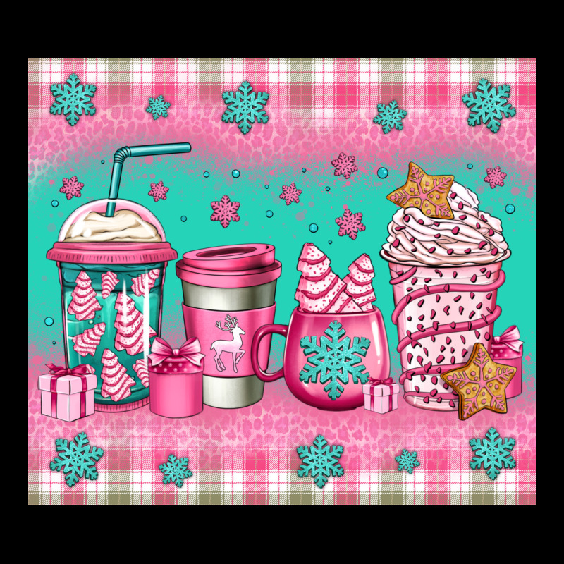 Pink Christmas Coffee Urban Heavy Tee by Jasminsmagicworld | Teevron