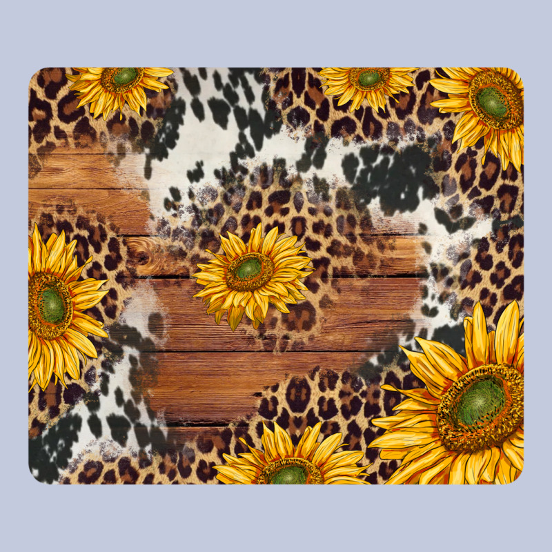 Sunflowers Cowhide Leopard Mousepad Long Sleeve Tee by Jasminsmagicworld | Teevron