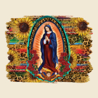 Sunflower Lady Of Guadalupe Distressed Background Ladies Tee | Teevron