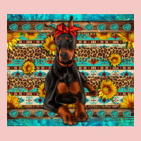 Doberman With Western Background Urban Heavy Tee | Teevron