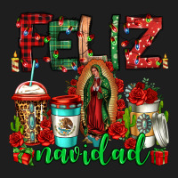 Feliz Navidad Lady Of Guadalupe Christmas Coffee Classic Tee | Teevron