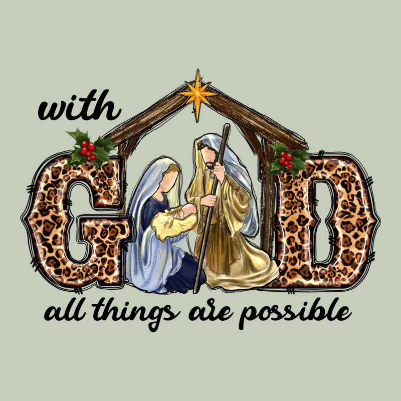 With God All Things Are Possible Ladies Tee by RanaPortraitStore | Teevron