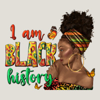 I Am Black History Afro Black Woman Juneteenth Heavy Core Tee | Teevron
