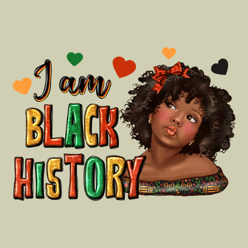 I Am Black History Afro Girl Heavy Core Tee by texasbilliewilder | Teevron