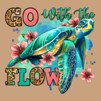 Go With The Flow Floral Turtle Vintage Tee | Teevron
