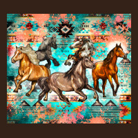 Western Running Horses Heavy Core Tee | Teevron