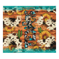 texas sunflower cactus cowhide | Teevron