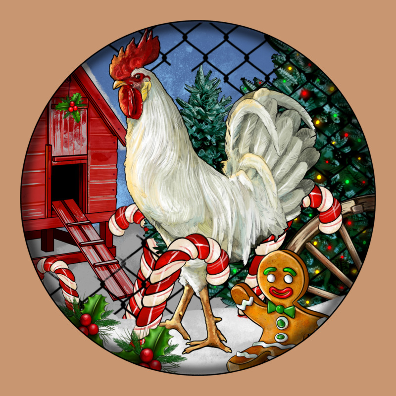 Leghorn Rooster Christmas Ornament Heavyweight Hoodie by LillyAllenDesigns | Teevron