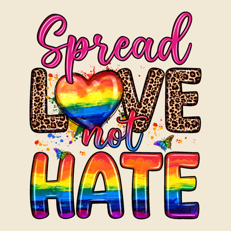 Spread Love Not Hate Premium Tee by Zillion Design Studio | Teevron