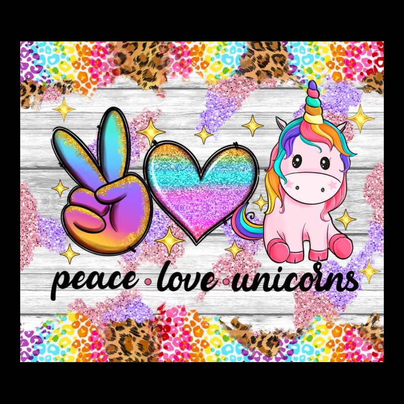 Peace Loeve Unicorns Urban Hoodie by CowGirlArtShop | Teevron