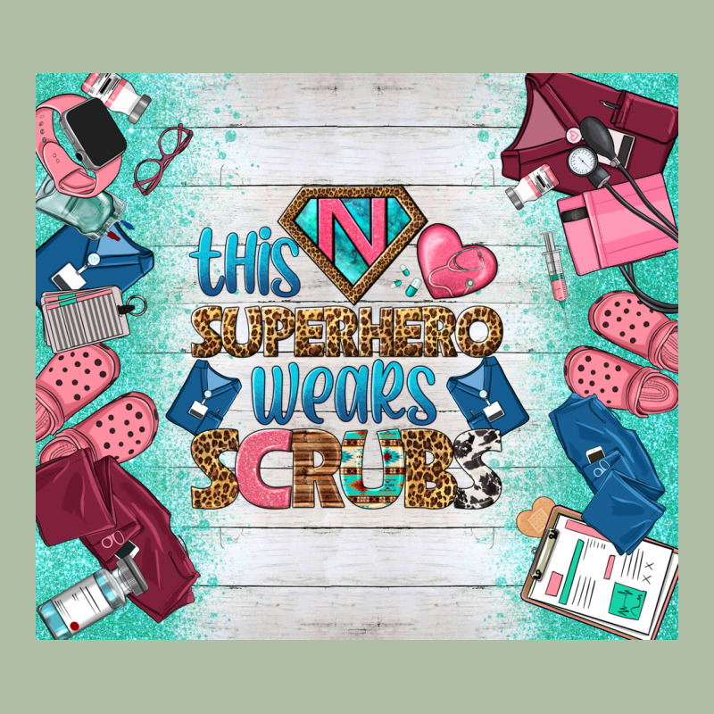 This Superhero Wears Scrubs Tumbler Urban Heavy Tee by BundleAndBundleShop | Teevron