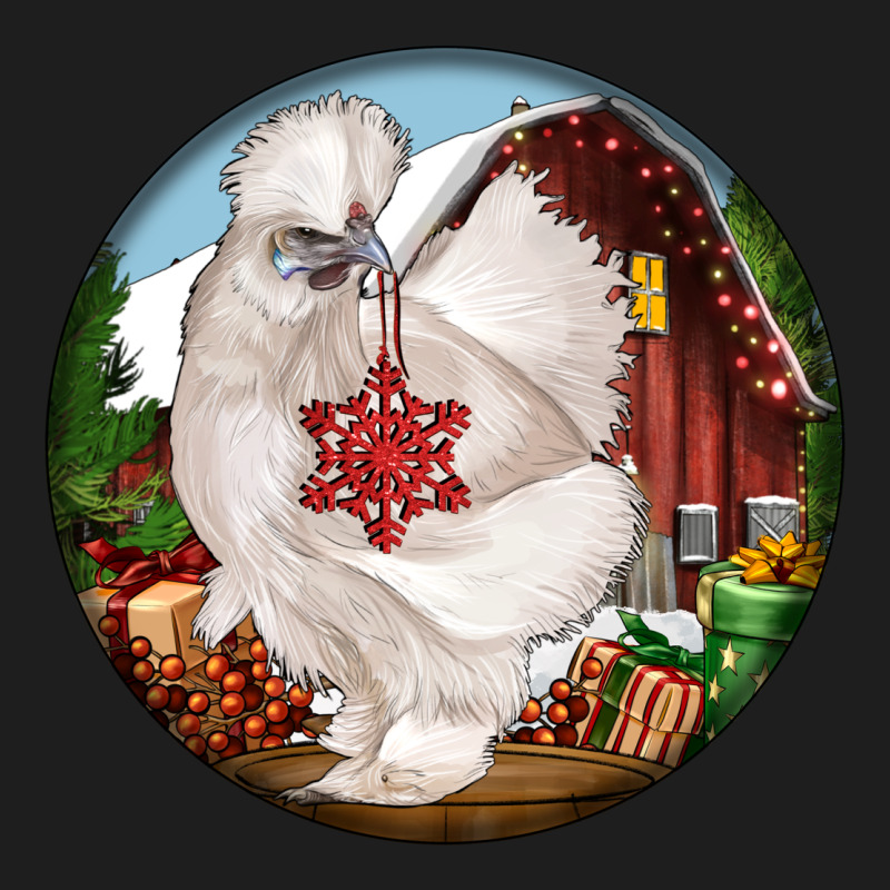 Silkie Chicken Christmas Heavyweight Hoodie by LillyAllenDesigns | Teevron