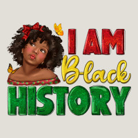 I Am Black History With Afro Black Girl Heavy Core Tee | Teevron