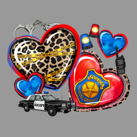 Western Leopard  Police   Hearts Vintage Hoodie | Teevron