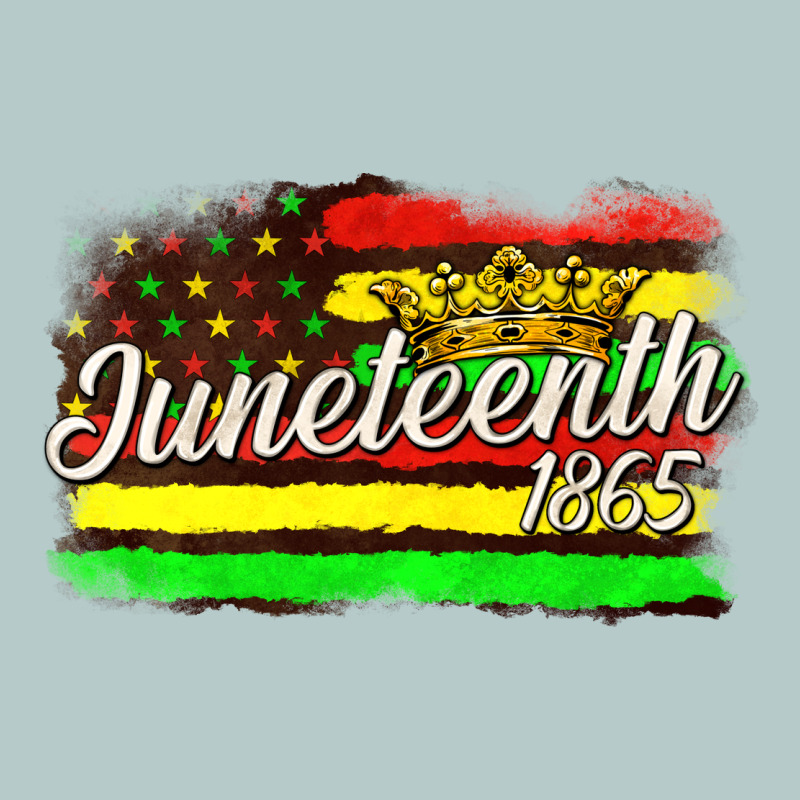 Juneteenth 1865 With Crown Flag Heavy Core Tee by texasbilliewilder | Teevron