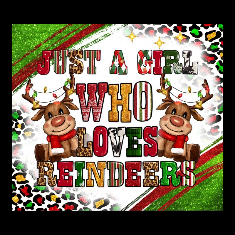 Just A Girl Who Loves Reindeer Urban Hoodie by CowGirlArtShop | Teevron