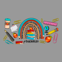 Teacher Life Rainbow Frosted Vintage Hoodie | Teevron