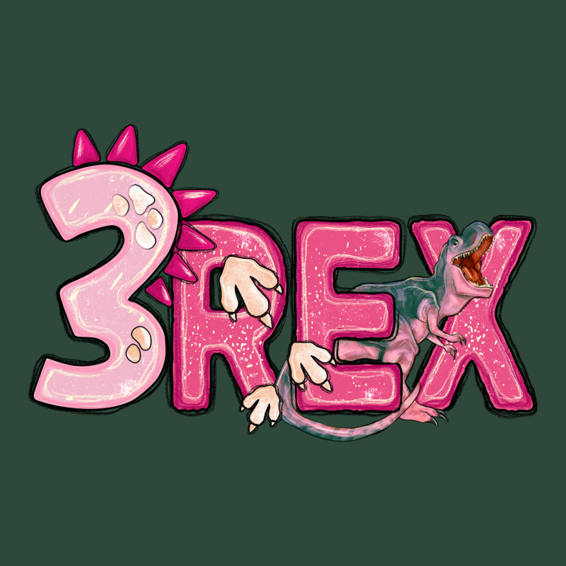 Pink Three Rex Zipper Hoodie by MaliasSmallBusiness | Teevron