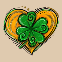 St. Patrick's Day Heart With Shamrock Heavyweight Sweatshirt | Teevron