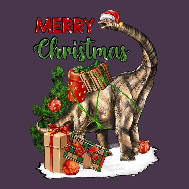 Merry Christmas Brachiosaurus Heavyweight Hoodie by LillyAllenDesigns | Teevron