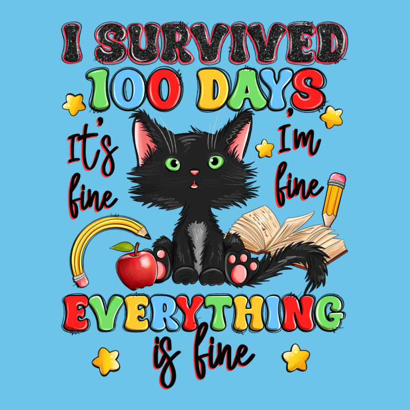 I Survived 100 Days It's Fine I'm Fine Premium Sweatshirt by Artiststas | Teevron
