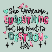 She Overcame Everything That Was Meant To Destroy Zipper Hoodie | Teevron
