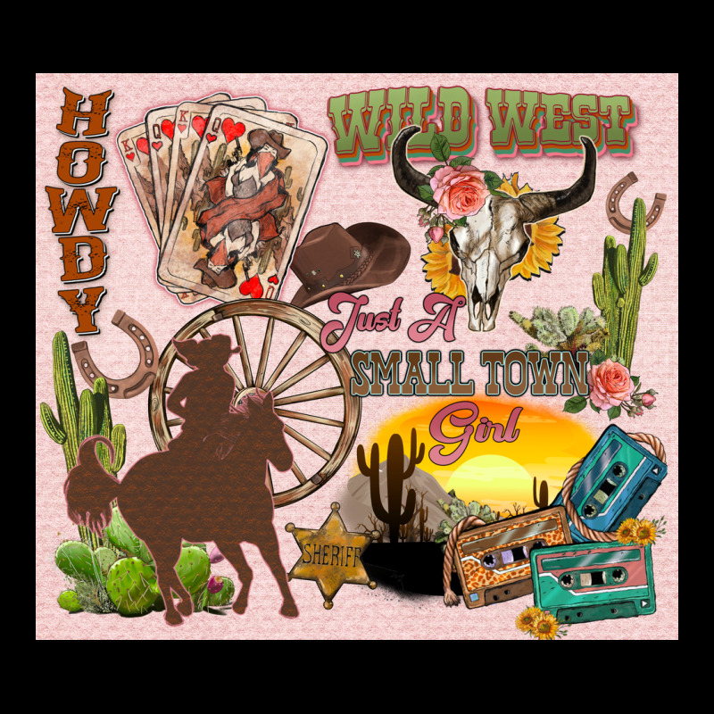 Wild West Western Heavy Core Tee by Zillion Design Studio | Teevron