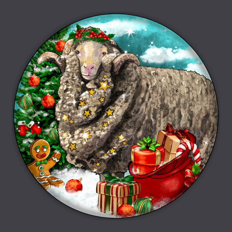 Christmas Merino Wool Sheep Heavyweight Hoodie by LillyAllenDesigns | Teevron