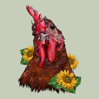 Rooster Sunflower Long Sleeve Tee | Teevron
