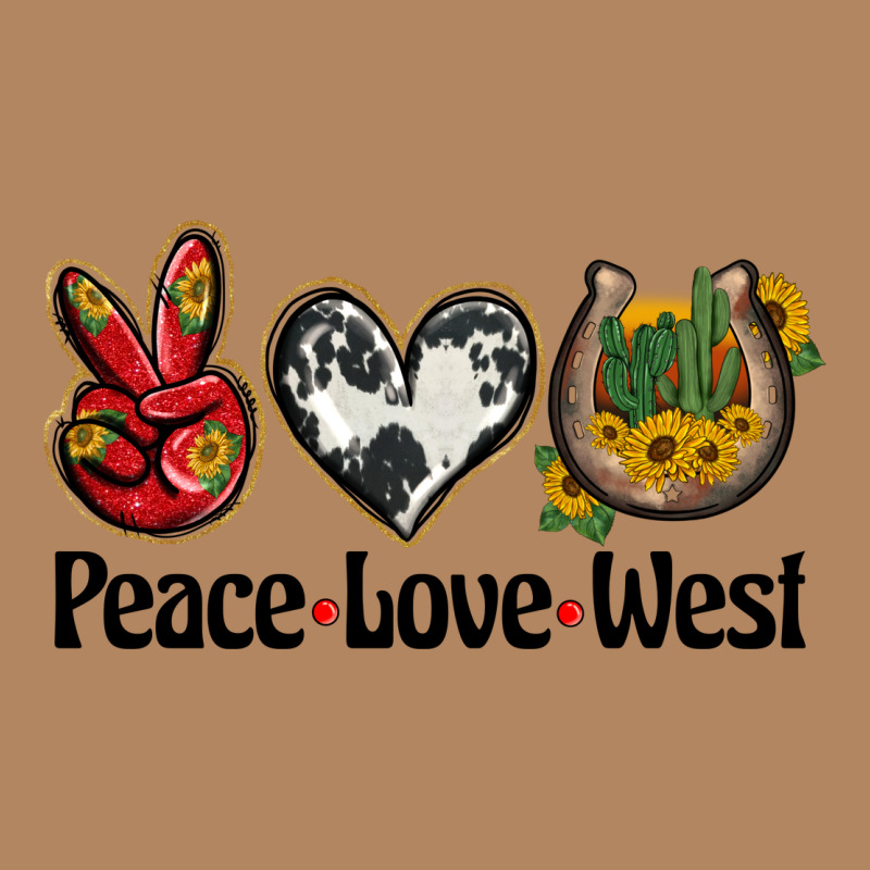 Peace Love West Long Sleeve Tee by BarkalooDesign | Teevron