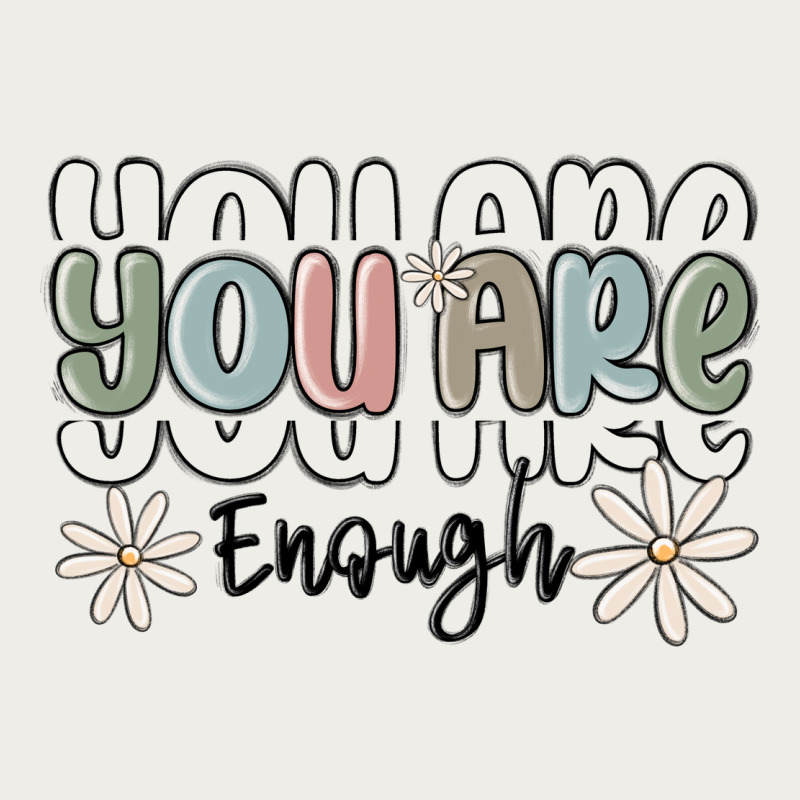 You Are Enough Zipper Hoodie by MaliasSmallBusiness | Teevron