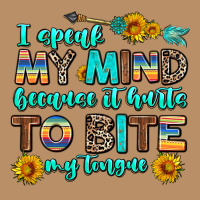 I Speak My Mind Because It Hurts To Bite My Tongue Vintage Hoodie | Teevron