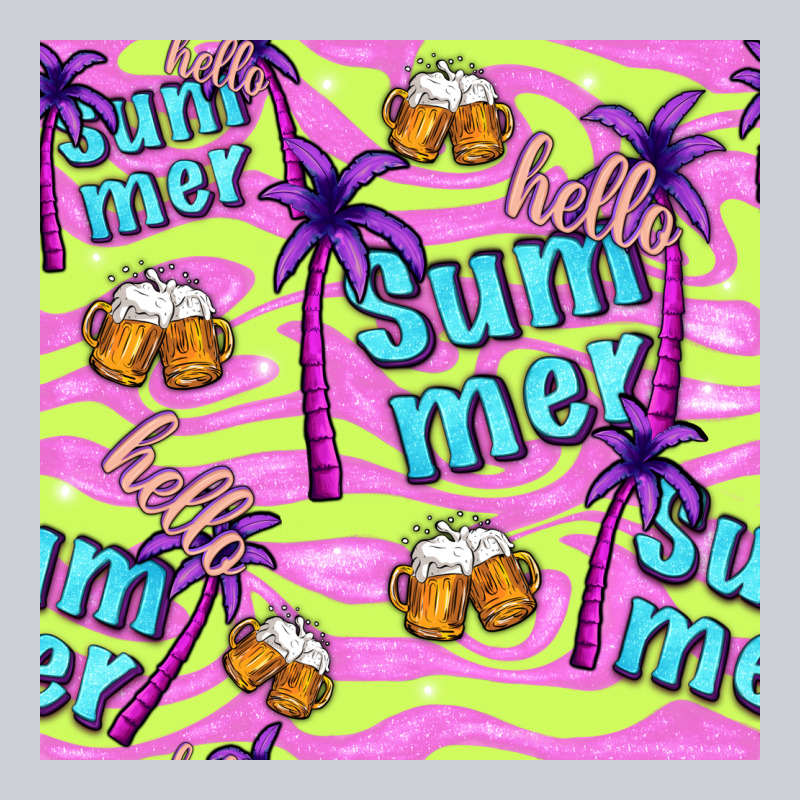 Hello Summer And Beer Seamless Pattern Heavyweight Sweatshirt by BundleAndBundleShop | Teevron