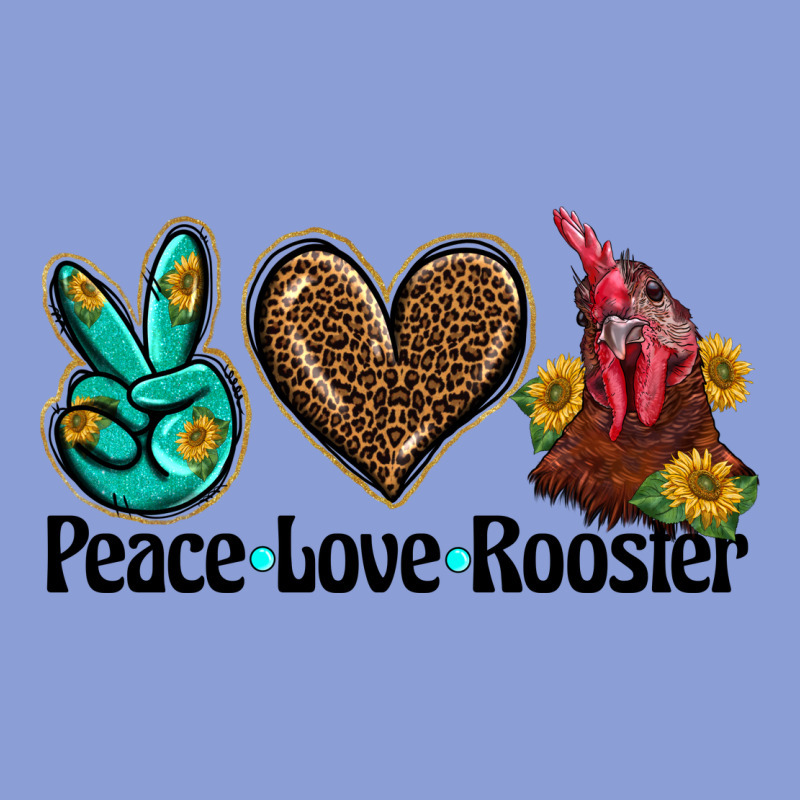 Peace Love Rooster Long Sleeve Tee by BarkalooDesign | Teevron