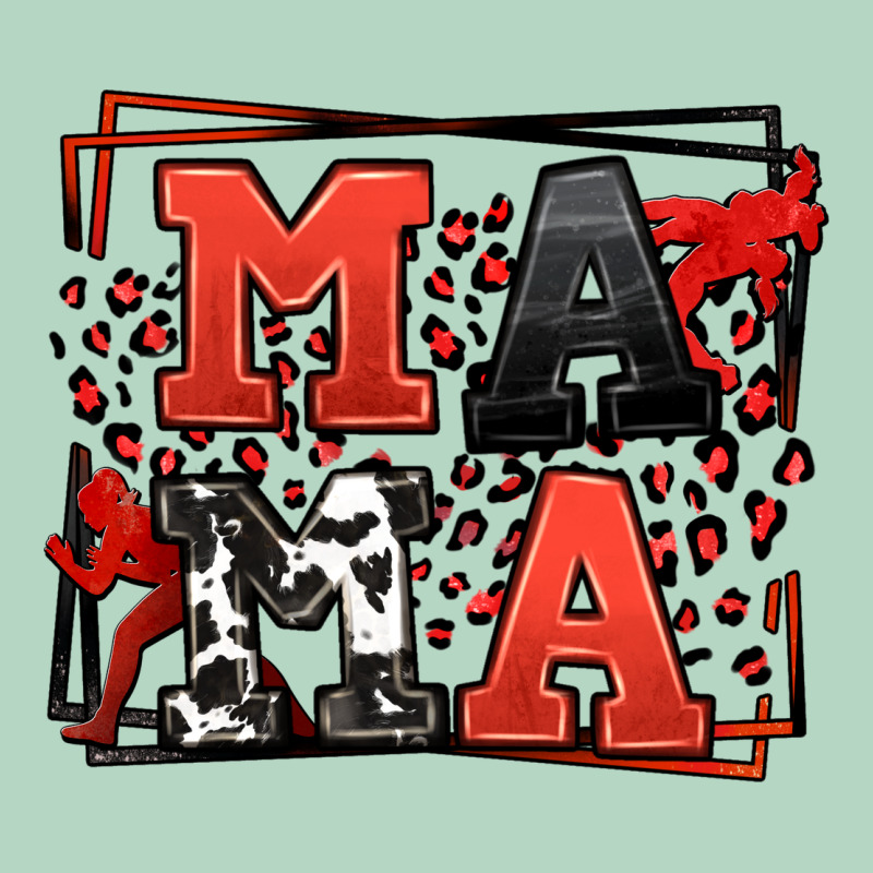 Wrestling Mama Red And Black Classic Tee by LillyAllenDesigns | Teevron