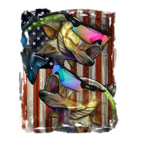 American Flag With Bass Fish | Teevron