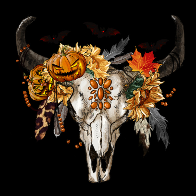 Halloween Bull Skull Ladies Tee by RanaPortraitStore | Teevron