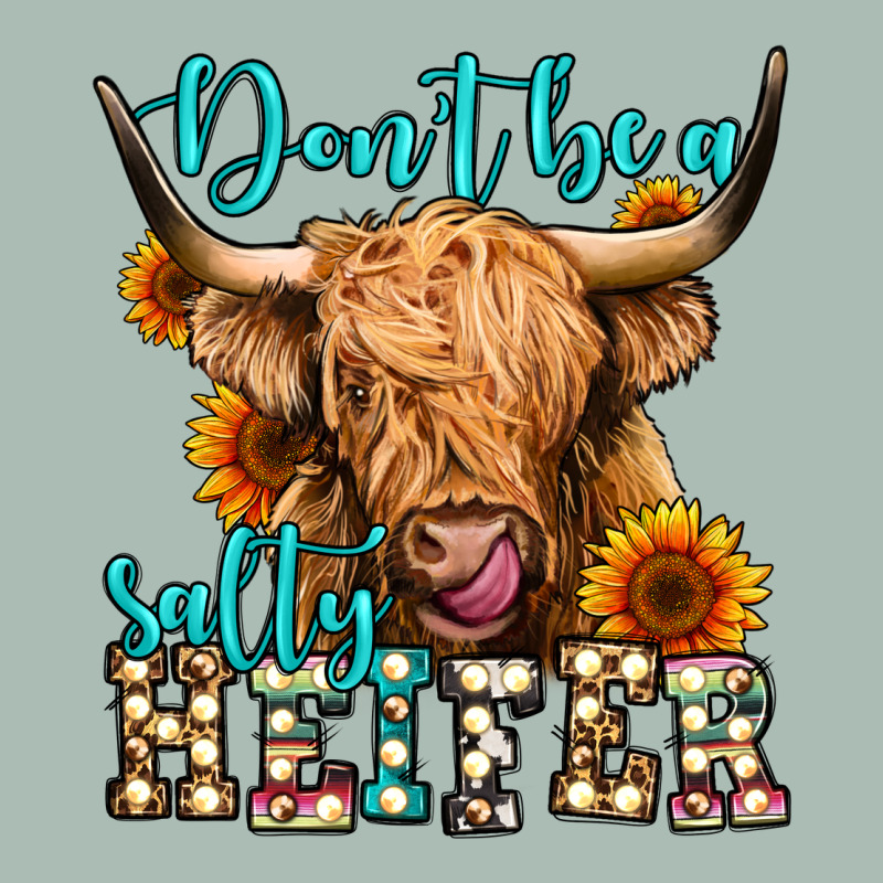 Don't Be A Salty Heifer Long Haired Cow Classic Tee by Jasminsmagicworld | Teevron