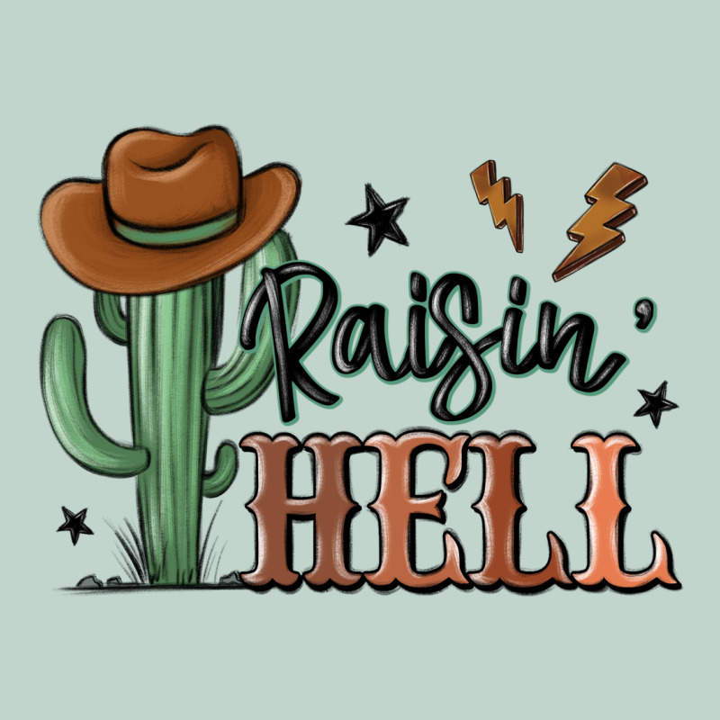 Raisin Hell Cowboy Cactus Zipper Hoodie by MaliasSmallBusiness | Teevron